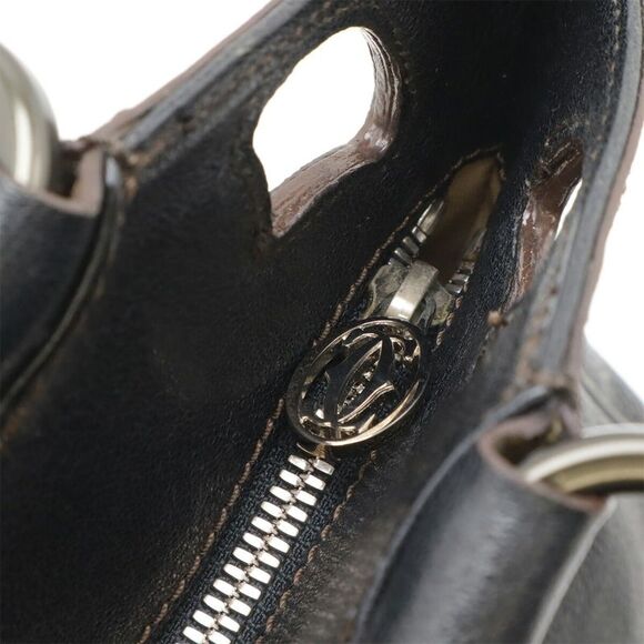 Cartier Marcello Leather Handbag Black